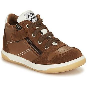 GBB FREDDY Brown High-Top Sneakers for Boys