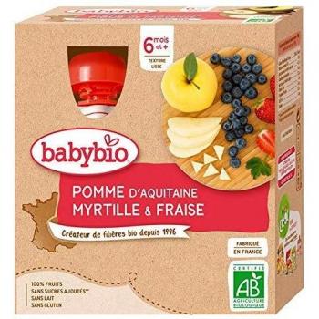 Babybio Fruchtpüree Apfel und Beeren ab 6 Monaten