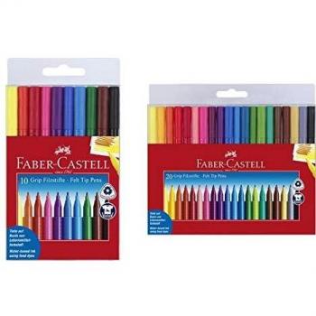 Etui de 20 feutres de couleur avec grip Faber-Castell