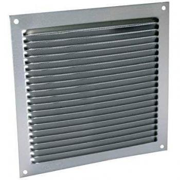 Grille d'aération carrée 20x20 Aluminium anodisé gris