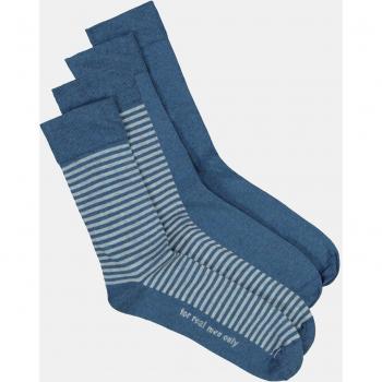 Calzini Uomo JP1880, Doppia Confezione, Blu, Taglia 47-50
