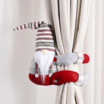 Merry Christmas Elk Doll Curtain Decor