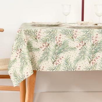 Mesa Decorativa Jacquard Merry Christmas Lurex 30 100x140 cm
