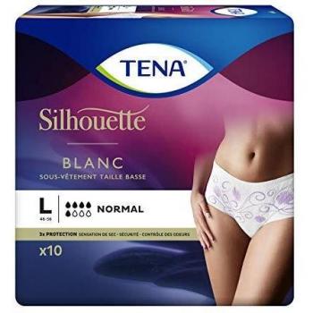 Tena Silhouette Noir Sous-Vêtement Taille Haute Taille M x9