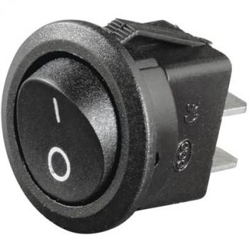 Interrupteur noir à bascule pour véhicule 10 A/12 V