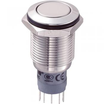 Bouton-poussoir Tru Components LAS2GQF-11/S/P 250V AC 3A à rappel