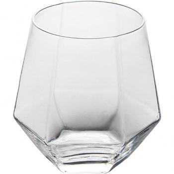 Transparent Hexagonal Juice Glass