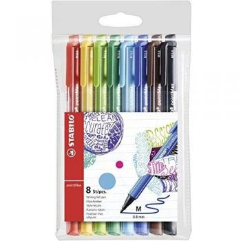 Fineliner Stabilo pointMax 0.8 mm conf. 8 colori assortiti 488/8-01