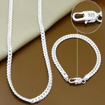 Colección Brillante 45 cm: Collar & Pulsera