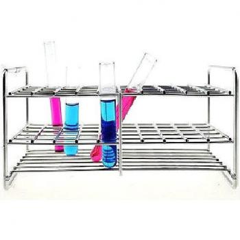 Test Tube Rack Stainless Steel for 14mm/15mm/16mm Tubes