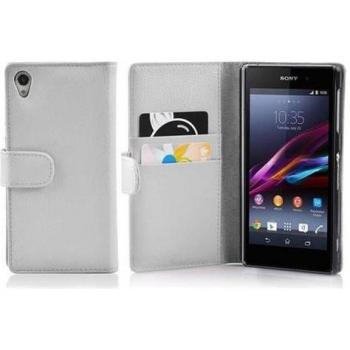 Cadorabo Cover Libro Bianco per Sony Xperia Z1