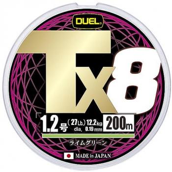 Yo Zuri Duelo PE TX8 200m 1.2 12.2Kg (0,19 mm) LG H4335-LG