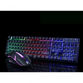 Set Completo Gaming: Teclado + Mouse RGB 104