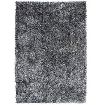 Hochflor-Teppich Crystal 350 grau 200 x 290 cm