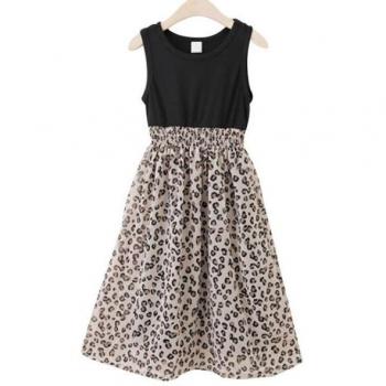 Vestido Encantador de Leopardo para Adolescentes