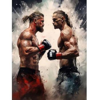 Rugged Ring Fighter Print