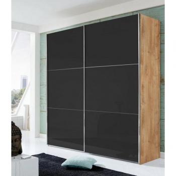 WIMEX Schwebetürenschrank Level 200cm mit Glastüren