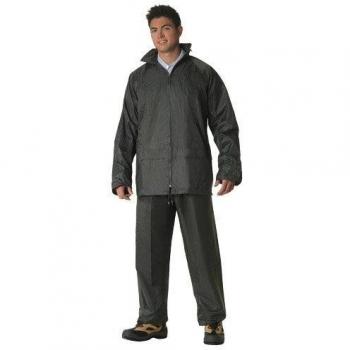 Groene Nylon Regenpak Maat 7-L