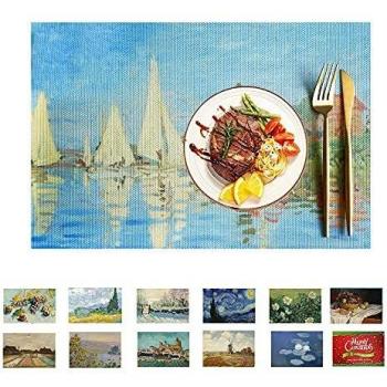 KAINOS Sets de Tables Vinyle Imperméable 45cm*30cm Lot de 6