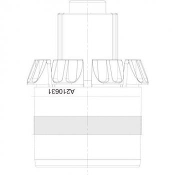 Poussoir fonctionnel AEG Inox