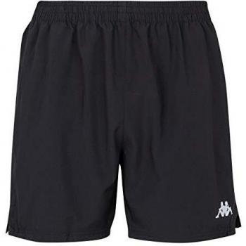 Short de sport Kappa Lambre – jeune homme 12 ans – noir‑blanc