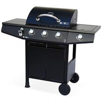 Barbacoa Gas 3x1 Treville Negra 117.2x43.5x103