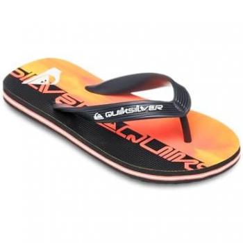 Chinelos Infantis Quiksilver Molokai Art 25 na Cor Vermelha