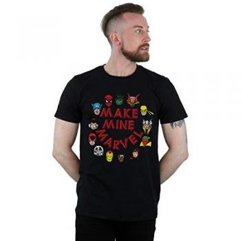 Marvel Men's Make Mine Marvel T-Shirt Size L Black