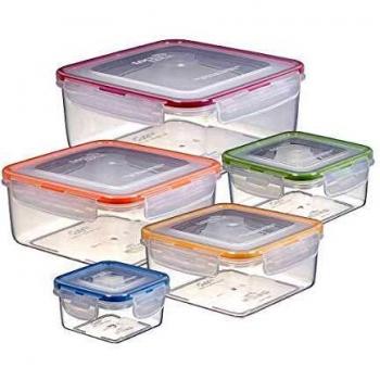 Lock & Lock 5-Piece Square Multi-Functional Container Set
