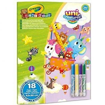 Álbum Crayola con 18 páginas para colorear y rotuladores Mini Kids