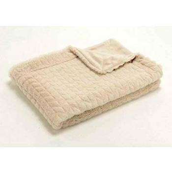 Plaid Amadeus Chevron 130x170 Crème