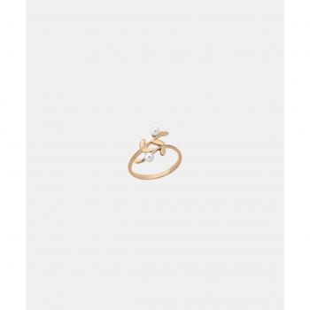 Anillo Majorica Juliette en plata dorada y perlas blancas
