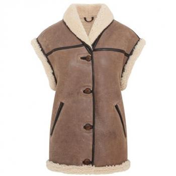 Chevak Brown Aviator Gilet by Infinity Leather (Women’s XL)