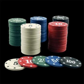 Fichas de Plástico Poker 100 Uds
