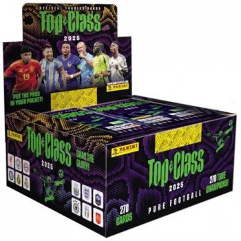 Paquete Panini FIFA Top Class 2025: 24 Cartas y Fundas