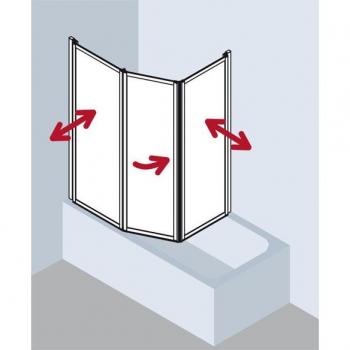 Kermi Vario 2000 Mur Pliant 2‑Wing Perle Kerolan Argent Brillant
