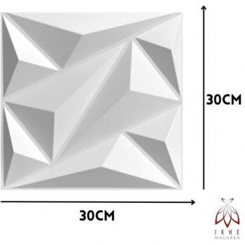 IKHE Malarka 3‑D PVC Wandpanel – Dekoratives Fassadenmaterial