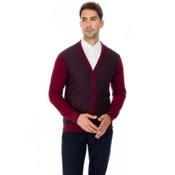 Buratti Jersey de punto hombre cuello V botones algodón 456213 K1