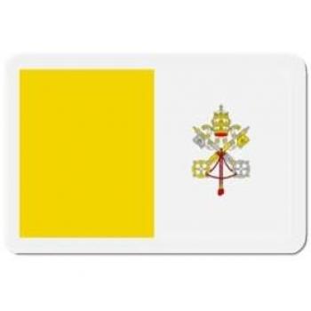 10‑Centimeter Vatican Flag Magnets – 50 Units, Multicolor Resin Mix