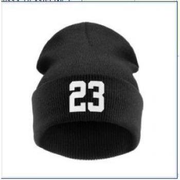 Men's Hip-Hop Slouchy Beanie with 23 Number