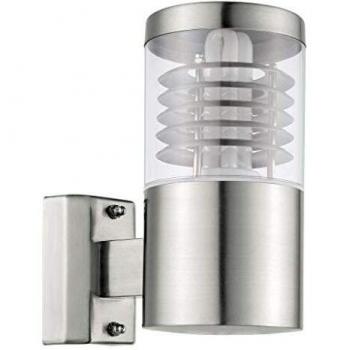 Außenlampe Wandleuchte Fassadenlampe Haustürlampe Edelstahl Gartenleuchte silber