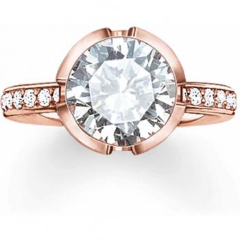 Anillo de Plata de Ley 925 Thomas Sabo con Circonita