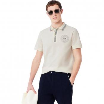 Polo Lacoste L.12.12 Badge Print Manches Courtes