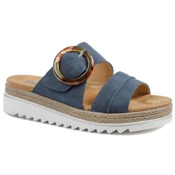 Women’s Navy Slip‑On Adjustable Mules