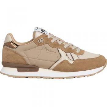 Zapatillas Planas Pepe Jeans Brit Mirror en Beige
