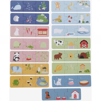 VERTBAUDET Puzzle Animaux Trio Multicolore