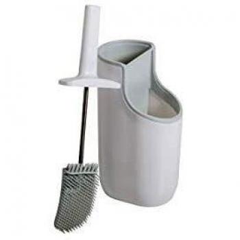 Addis Anti-Clog Bristle Toilet Brush & Storage Solution