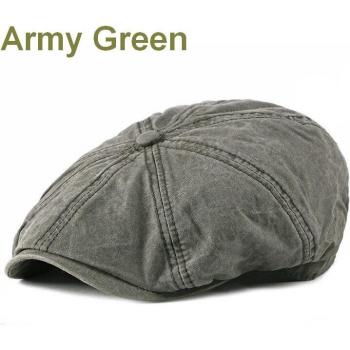 Casquette de style vintage pour hommes, grande taille, en coton noir, délavée