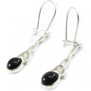Jet Black Silver Studs Lily Edition