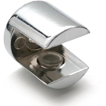 Chrome Plated 8-12mm Glass Shelf Holders – 20pcs